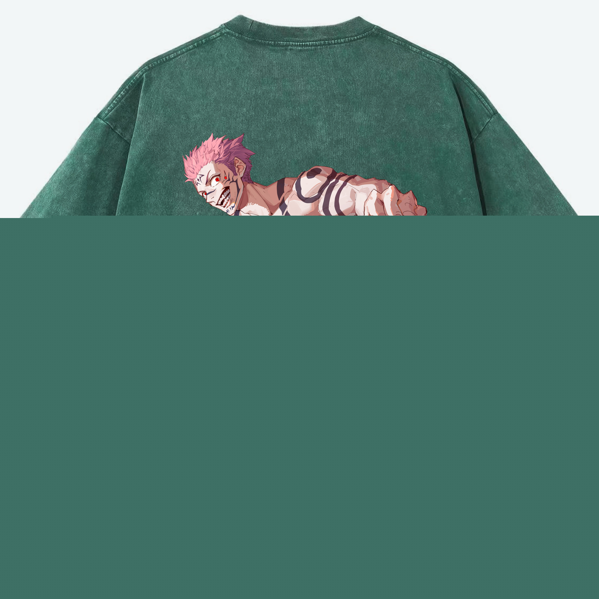 （画像用） 呪術廻戦 Jujutsu Kaisen 綿100% ヴィンテージ風 半袖Tシャツ（背面プリント）